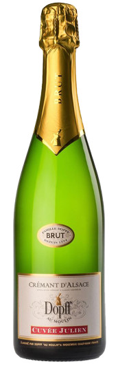 Cremant d'Alsace Cuvee Julien Brut, Dopff au Moulin no background.png